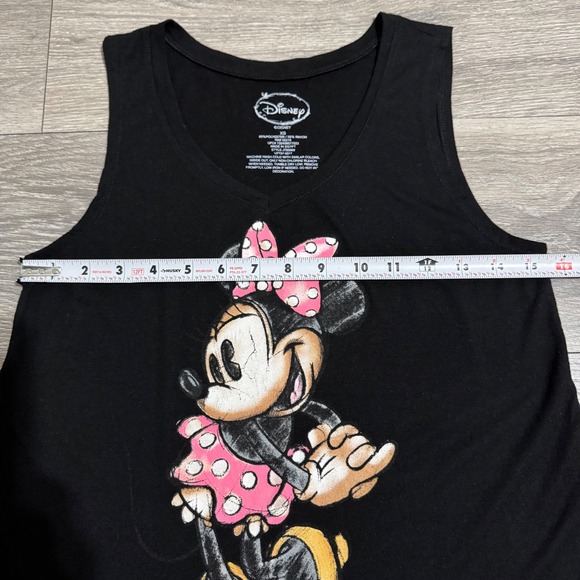 Disney Minnie Mouse Black Muscle Tank Top Women's XS Graphic Tee - Picture 7 of 9
